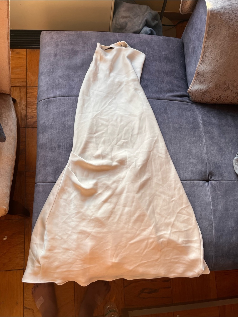 Silk white Aritzia babaton midi dress